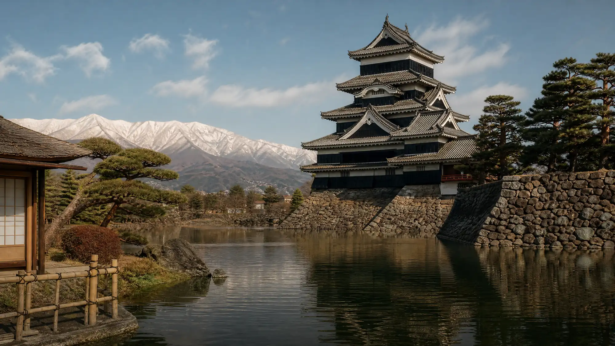 Explorez le plus ancien donjon en bois à cinq niveaux et six étages du Japon encore debout. Gravissez les marches escarpées à l'intérieur de l'historique château du Corbeau et découvrez la culture des samouraïs dans la ville environnante.